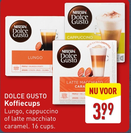 Nescafe   dolce gusto capsules folder aanbieding bij  Aldi - details