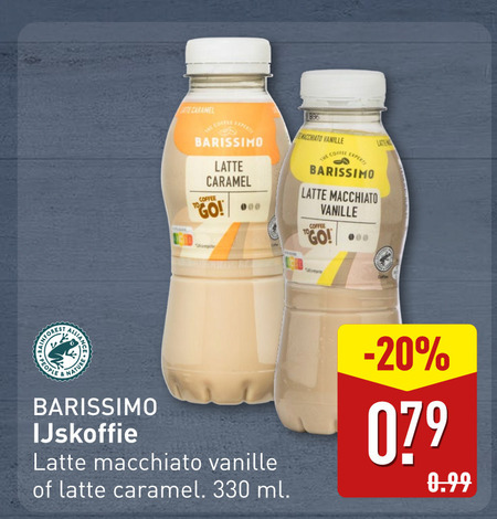 Barissimo   ijskoffie folder aanbieding bij  Aldi - details