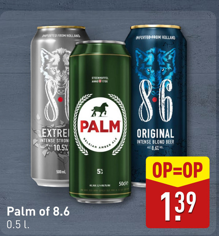 Palm Speciale   speciaalbier, blikje bier folder aanbieding bij  Aldi - details