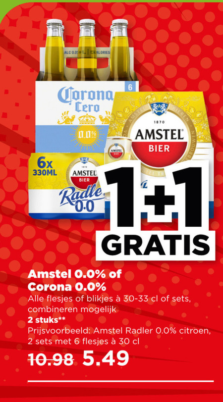 Amstel   speciaalbier, alcoholvrij bier folder aanbieding bij  Plus - details