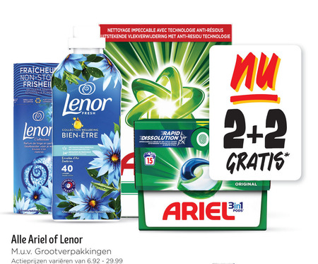 Lenor   wasverzachter, wasmiddel folder aanbieding bij  Jumbo - details