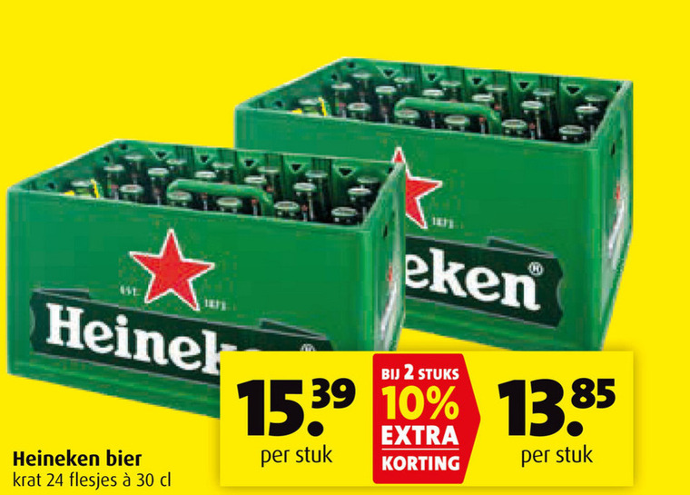 Heineken   krat bier folder aanbieding bij  Boni - details