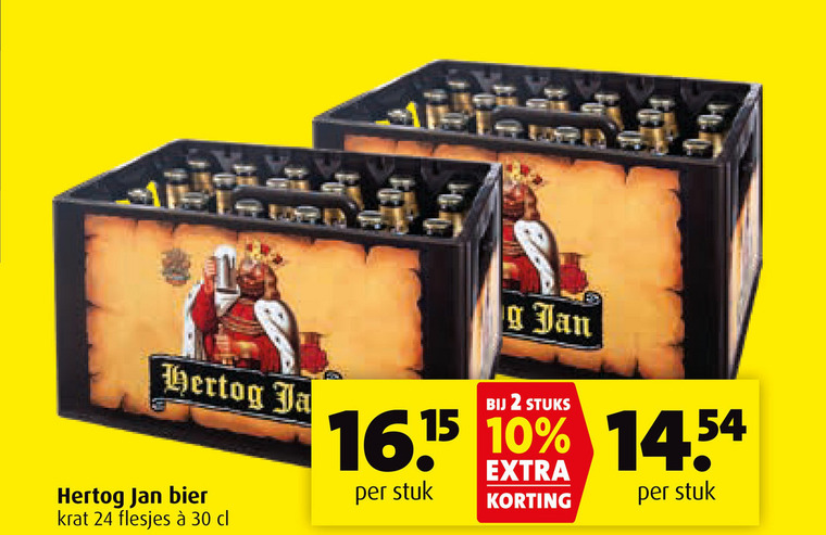 Hertog Jan   krat bier folder aanbieding bij  Boni - details