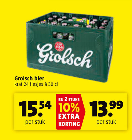 Grolsch   krat bier folder aanbieding bij  Boni - details