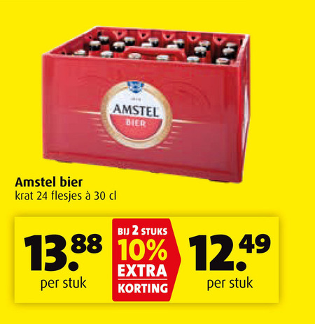 Amstel   krat bier folder aanbieding bij  Boni - details