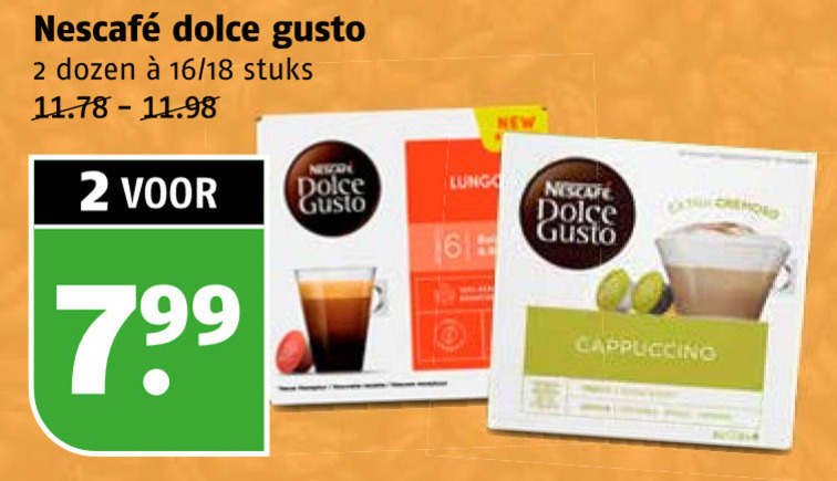 Nescafe   dolce gusto capsules folder aanbieding bij  Poiesz - details