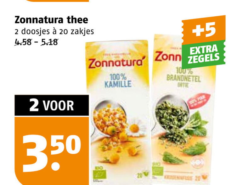 Zonnatura   thee folder aanbieding bij  Poiesz - details