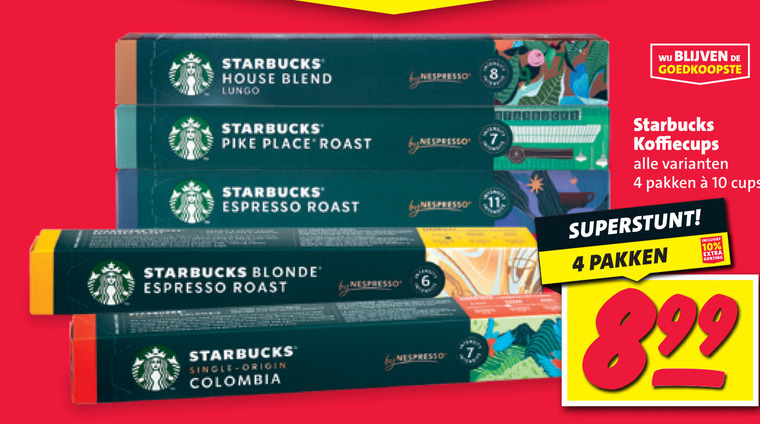 Starbucks   koffiecups folder aanbieding bij  Nettorama - details