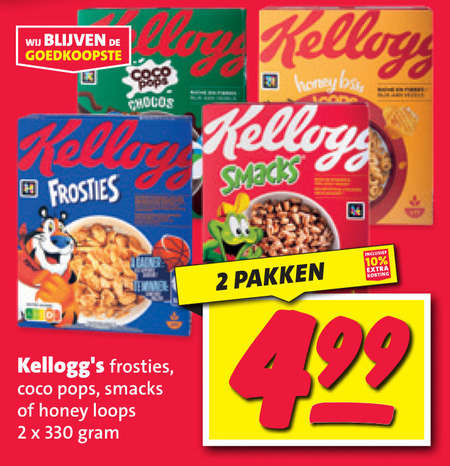 Kellogs   cereals folder aanbieding bij  Nettorama - details