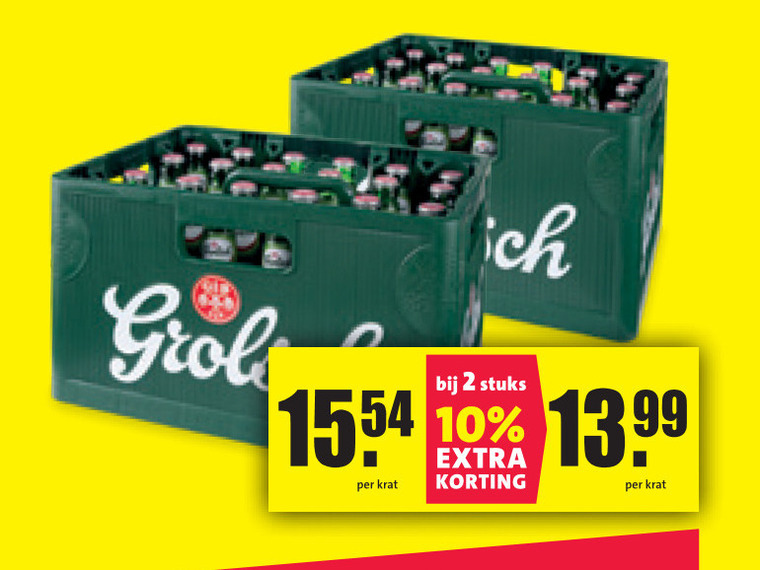 Grolsch   krat bier folder aanbieding bij  Nettorama - details