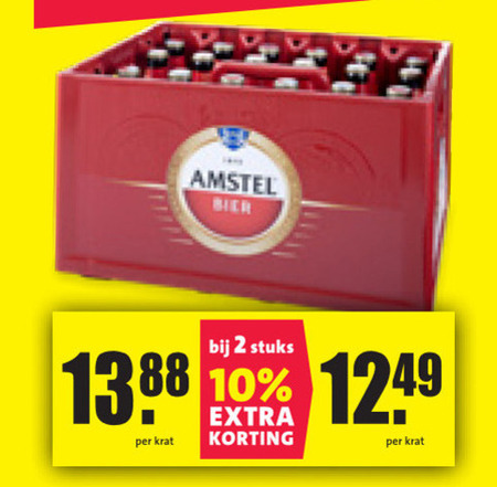 Amstel   krat bier folder aanbieding bij  Nettorama - details