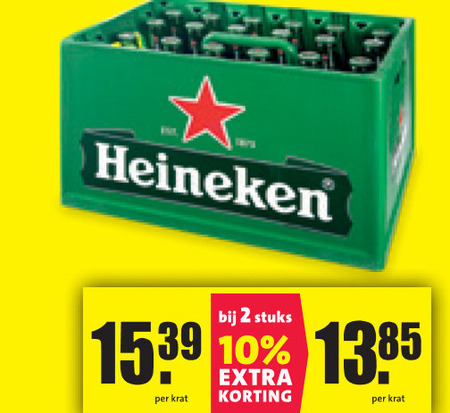 Heineken   krat bier folder aanbieding bij  Nettorama - details