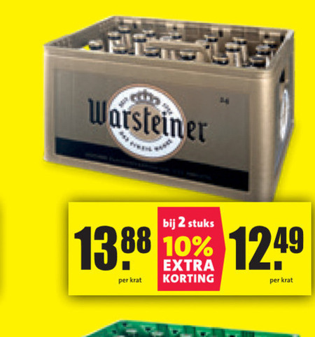 Warsteiner   krat bier folder aanbieding bij  Nettorama - details