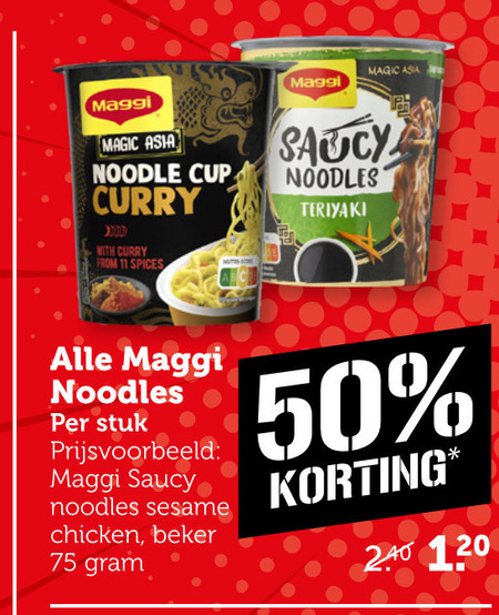 Maggi   noodles folder aanbieding bij  Coop - details