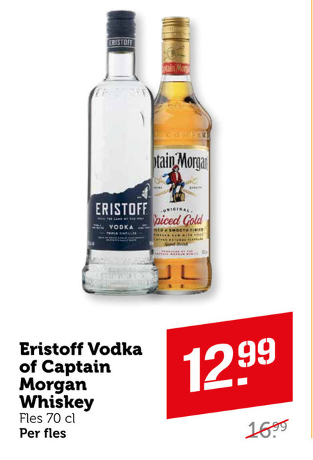 Captain Morgan   rum, wodka folder aanbieding bij  Coop - details