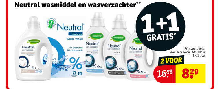 Neutral   wasverzachter, wasmiddel folder aanbieding bij  Kruidvat - details