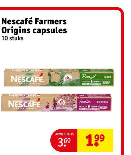 Nescafe   koffiecups folder aanbieding bij  Kruidvat - details