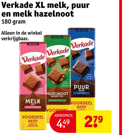 Verkade   chocolade folder aanbieding bij  Kruidvat - details