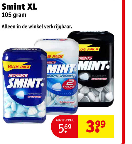 Smint   kauwgom folder aanbieding bij  Kruidvat - details