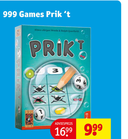 999 games   spelletje folder aanbieding bij  Kruidvat - details