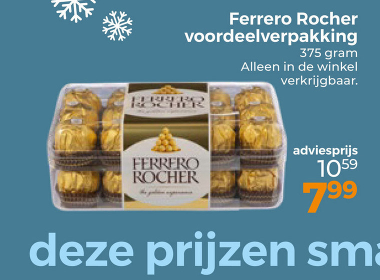 Ferrero Rocher   chocolade folder aanbieding bij  Trekpleister - details