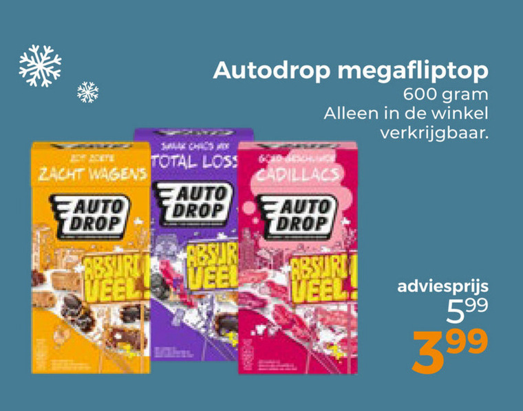 Autodrop   snoep folder aanbieding bij  Trekpleister - details