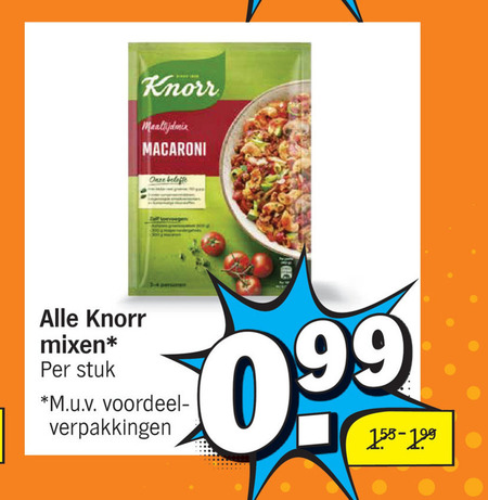 Knorr   maaltijdmix folder aanbieding bij  Albert Heijn - details