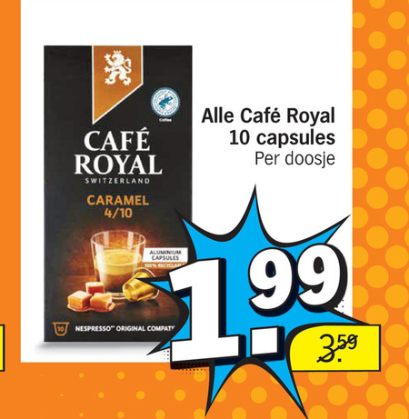 Cafe Royal   koffiecups folder aanbieding bij  Albert Heijn - details