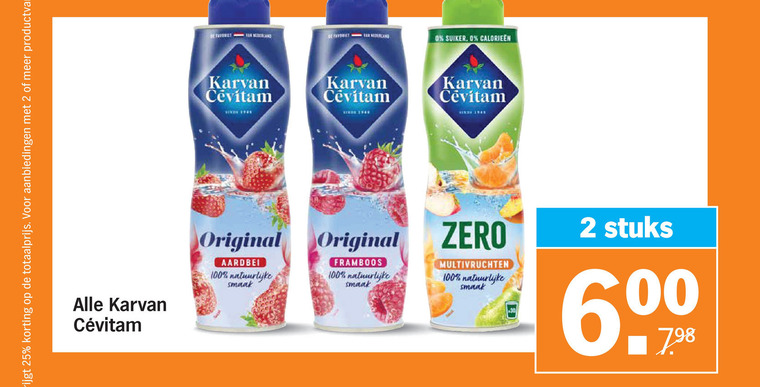 Karvan Cevitam   limonadesiroop folder aanbieding bij  Albert Heijn - details