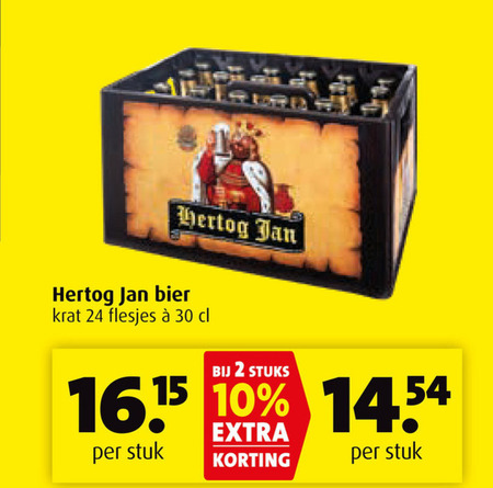 Hertog Jan   krat bier folder aanbieding bij  Boni - details