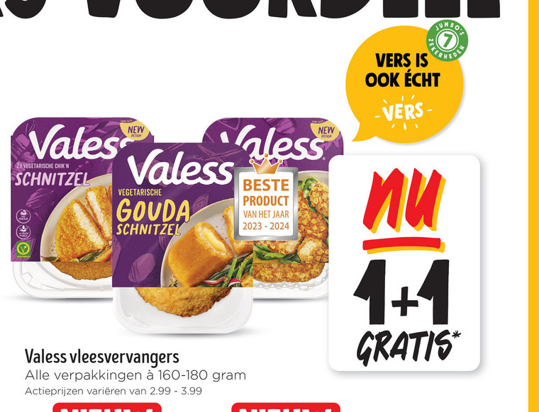 Valess   vegetarisch folder aanbieding bij  Jumbo - details