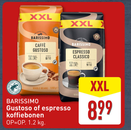 Barissimo   koffiebonen folder aanbieding bij  Aldi - details