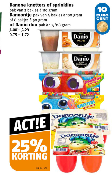 Danone   toetje, kindertoetjes folder aanbieding bij  Poiesz - details