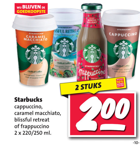 Starbucks   ijskoffie folder aanbieding bij  Nettorama - details