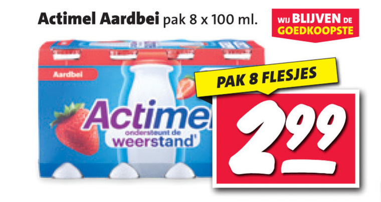 Danone Actimel   melkdrank folder aanbieding bij  Nettorama - details