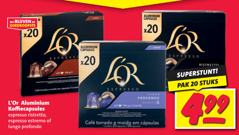 Douwe Egberts L Or   koffiecups folder aanbieding bij  Nettorama - details