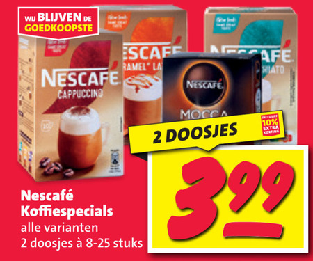 Nescafe   oploskoffie folder aanbieding bij  Nettorama - details