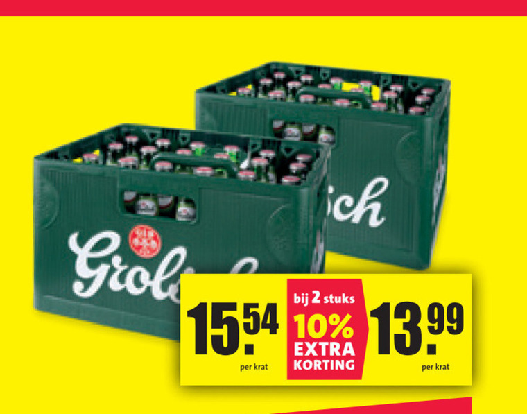 Grolsch   krat bier folder aanbieding bij  Nettorama - details