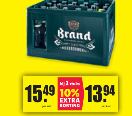 Brand   krat bier folder aanbieding bij  Nettorama - details