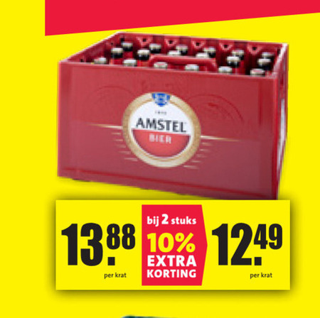 Amstel   krat bier folder aanbieding bij  Nettorama - details