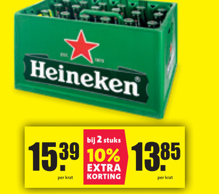 Heineken   krat bier folder aanbieding bij  Nettorama - details