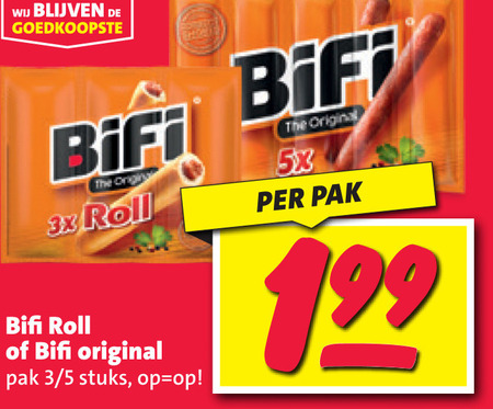 Bifi   bierworstjes folder aanbieding bij  Nettorama - details