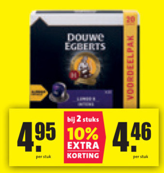 Douwe Egberts   koffiecups folder aanbieding bij  Nettorama - details