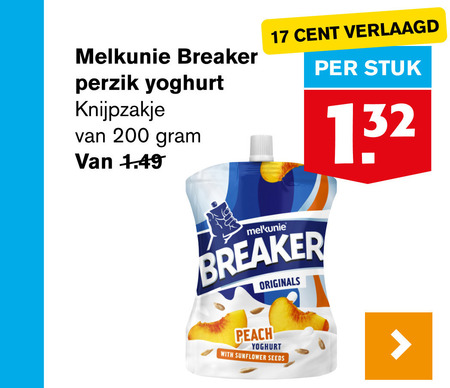 Melkunie   zuivelsnack folder aanbieding bij  Hoogvliet - details