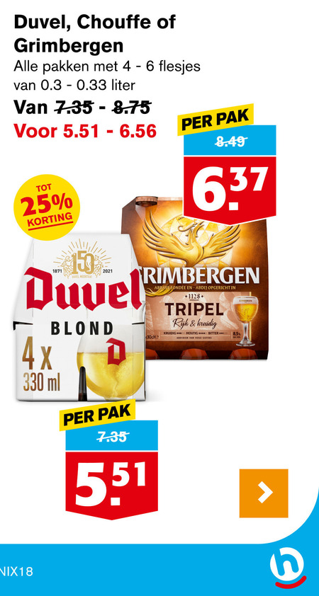 Duvel   speciaalbier folder aanbieding bij  Hoogvliet - details