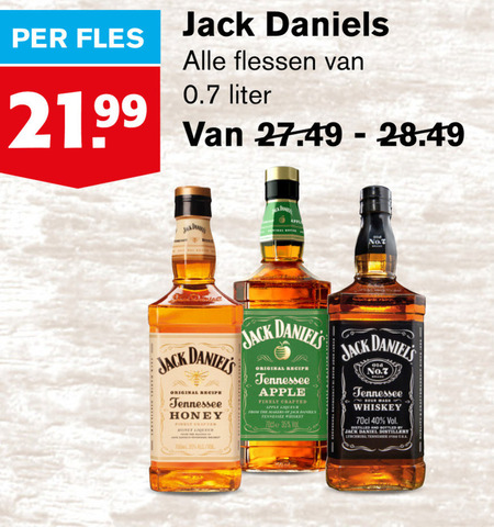 Jack Daniels   whisky folder aanbieding bij  Hoogvliet - details