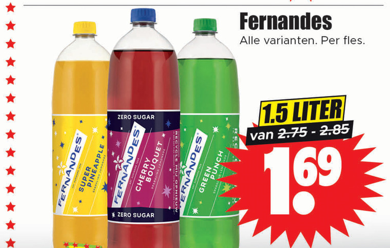 Fernandes   frisdrank folder aanbieding bij  Dirk - details