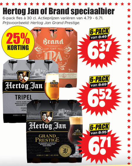 Hertog Jan   speciaalbier folder aanbieding bij  Dirk - details