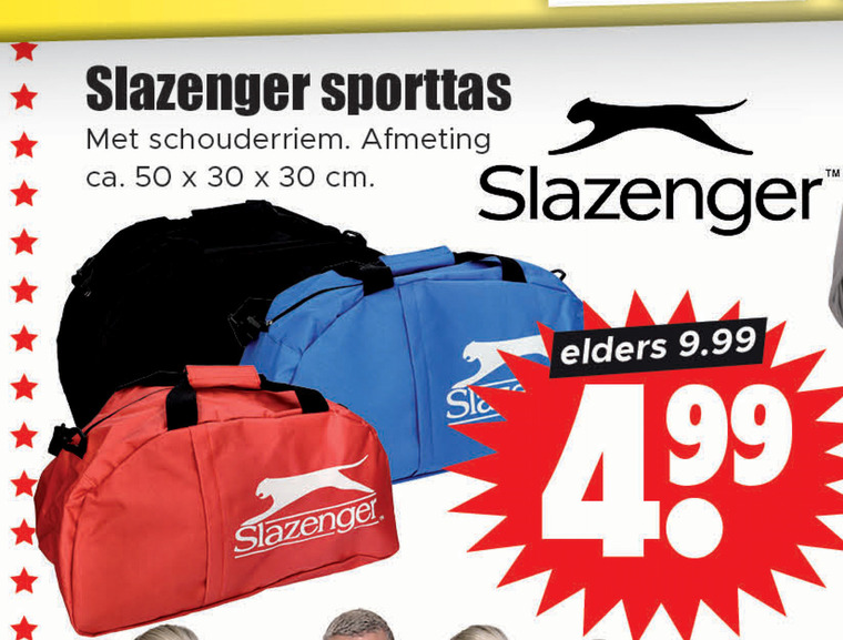 Slazenger   sporttas folder aanbieding bij  Dirk - details