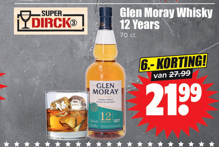 Glen Moray   whisky folder aanbieding bij  Dirk - details